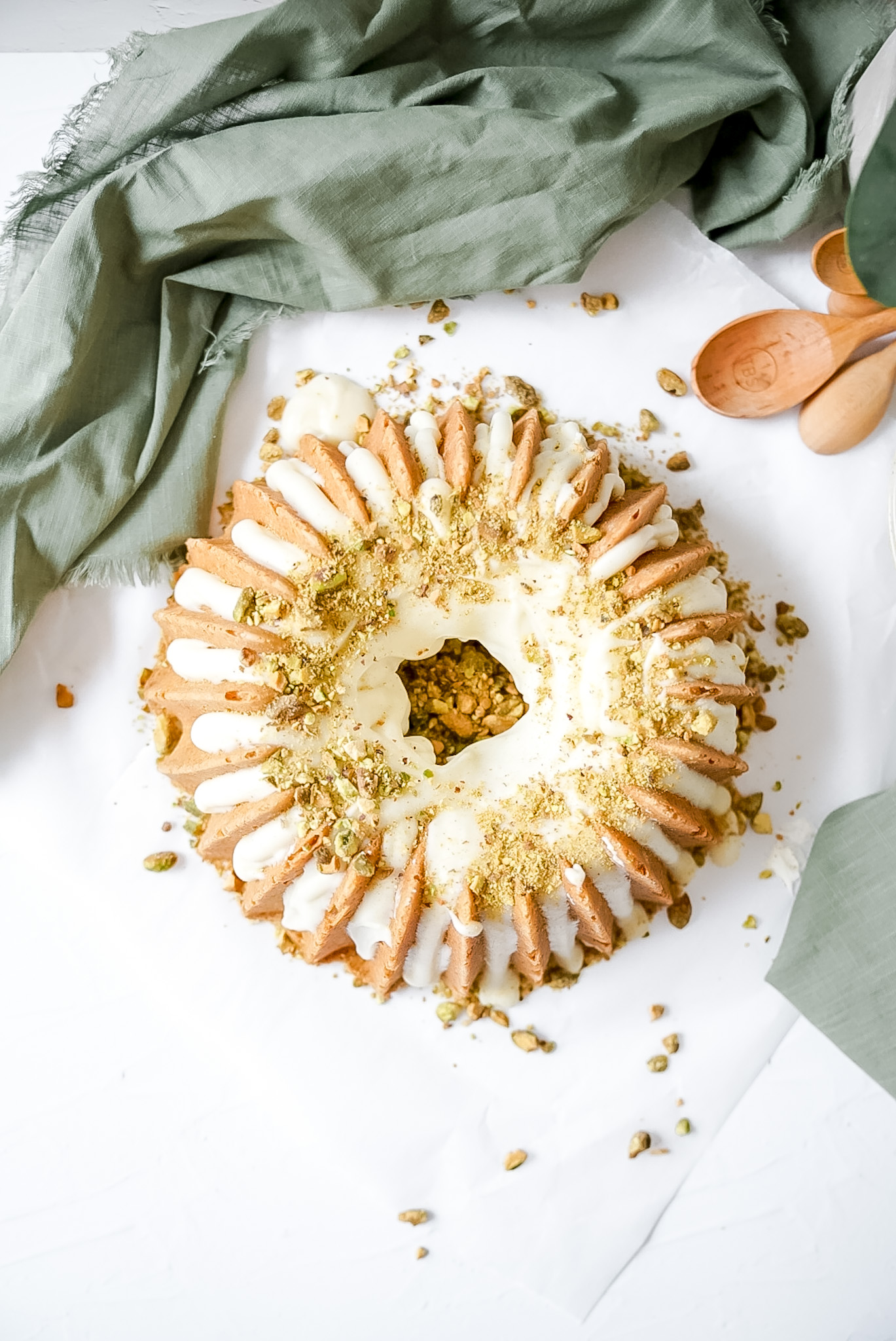 Orange Marmalade-Pistachio Bundt Cake