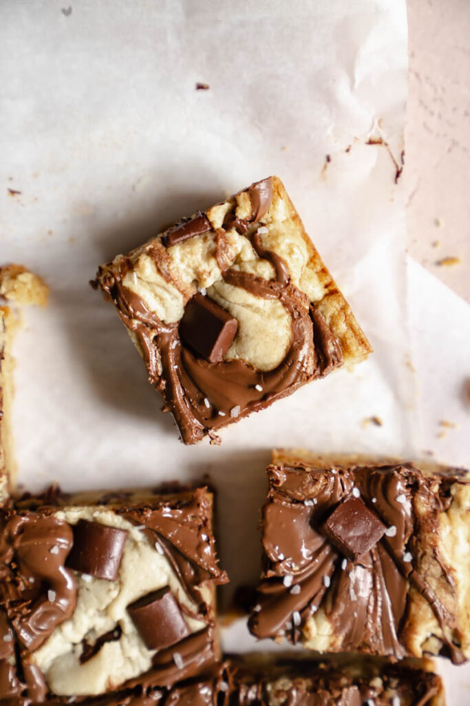 nutella blondies