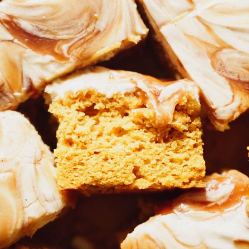 caramel pumpkin sheet cake