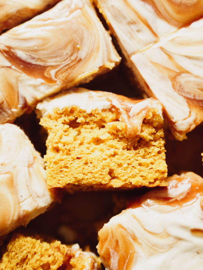 caramel pumpkin sheet cake