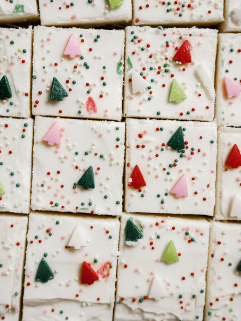 Christmas sugar cookie bars