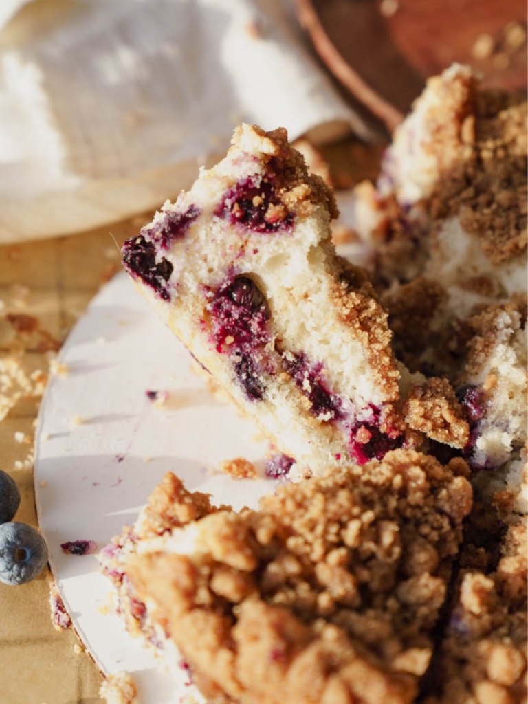 Blueberry Buckle Cake