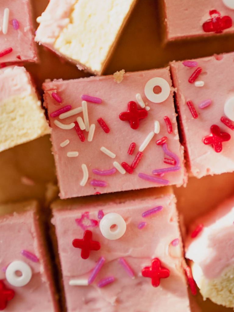 valentine sugar cookie bar