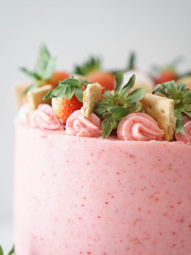 S'mores Strawberry Cake