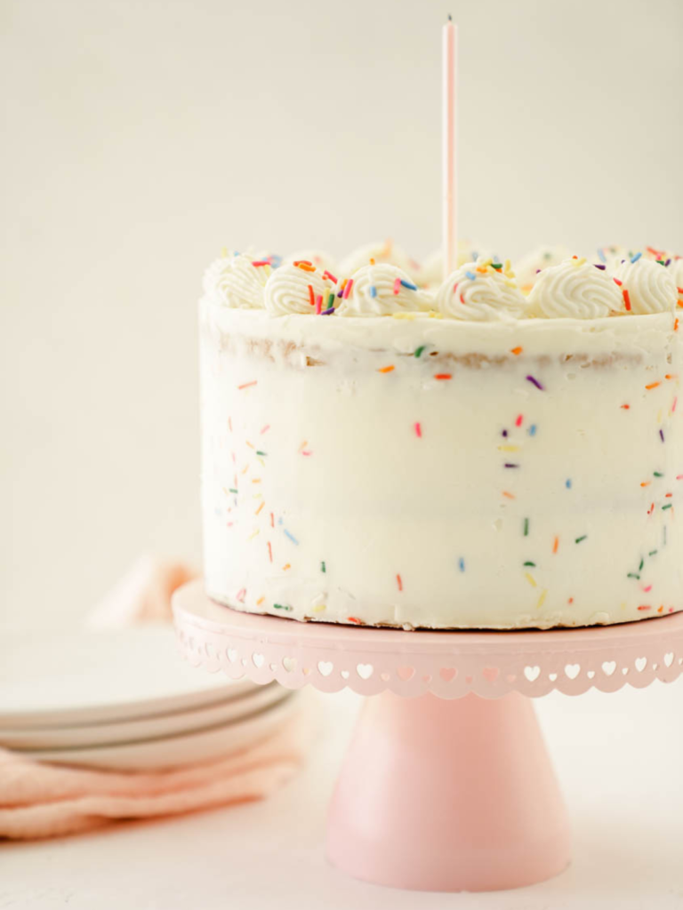 strawberry funfetti cake