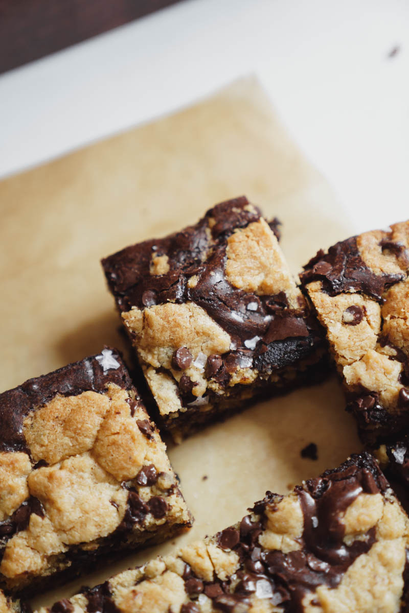 The Best Brookie Bars With Brownie Mix - Cake Babe