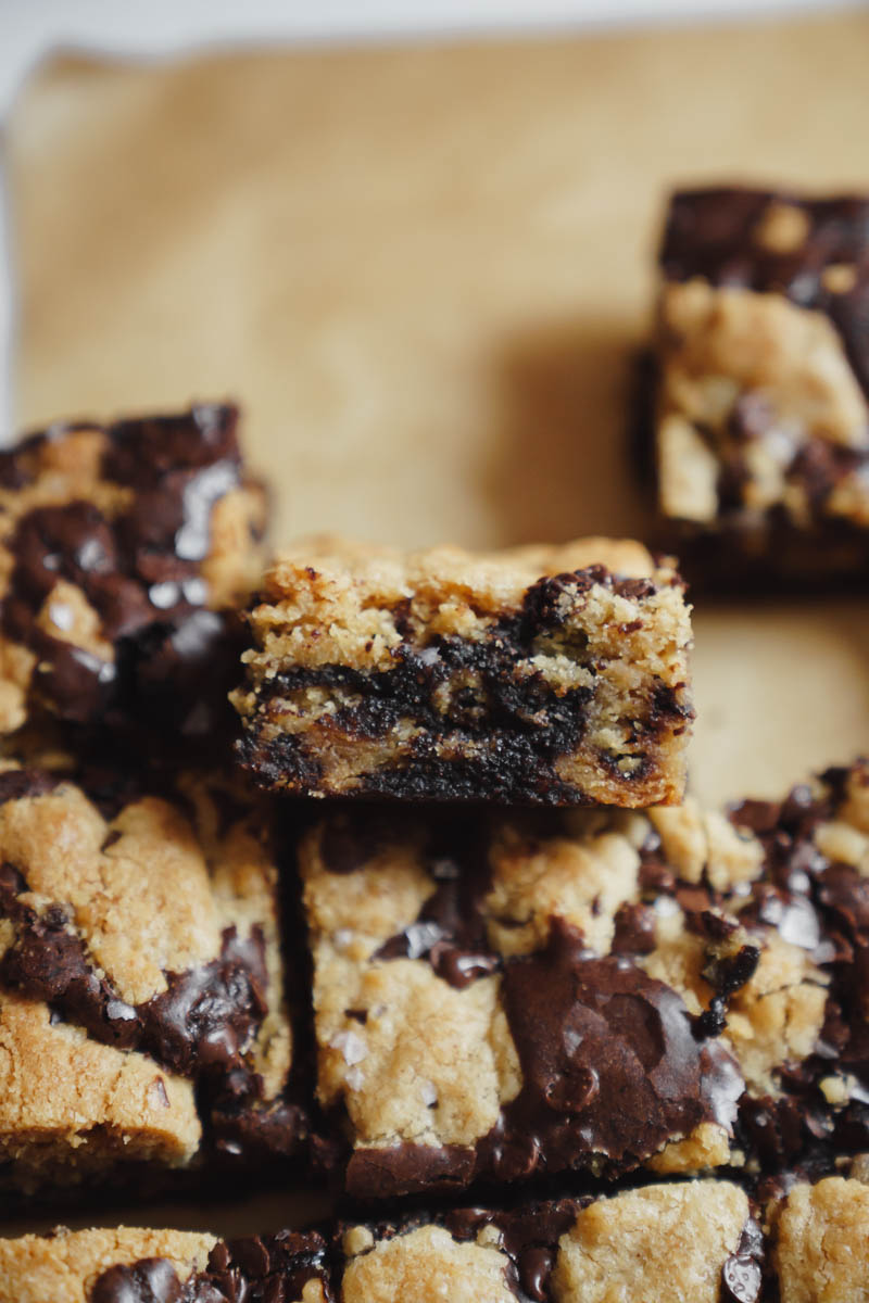 The Best Brookie Bars With Brownie Mix - Cake Babe