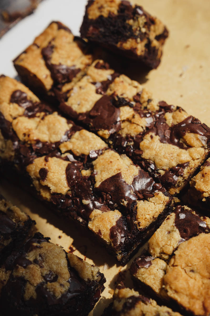 The Best Brookie Bars With Brownie Mix - Cake Babe