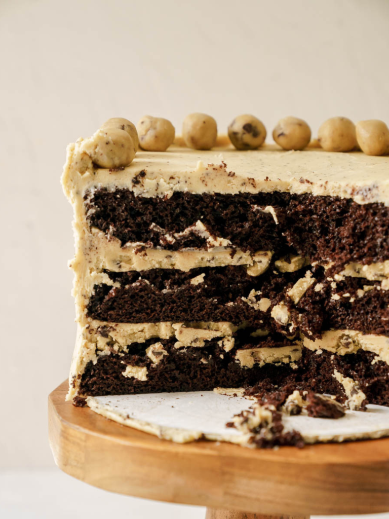 Chocolate Cookie Dough Cake