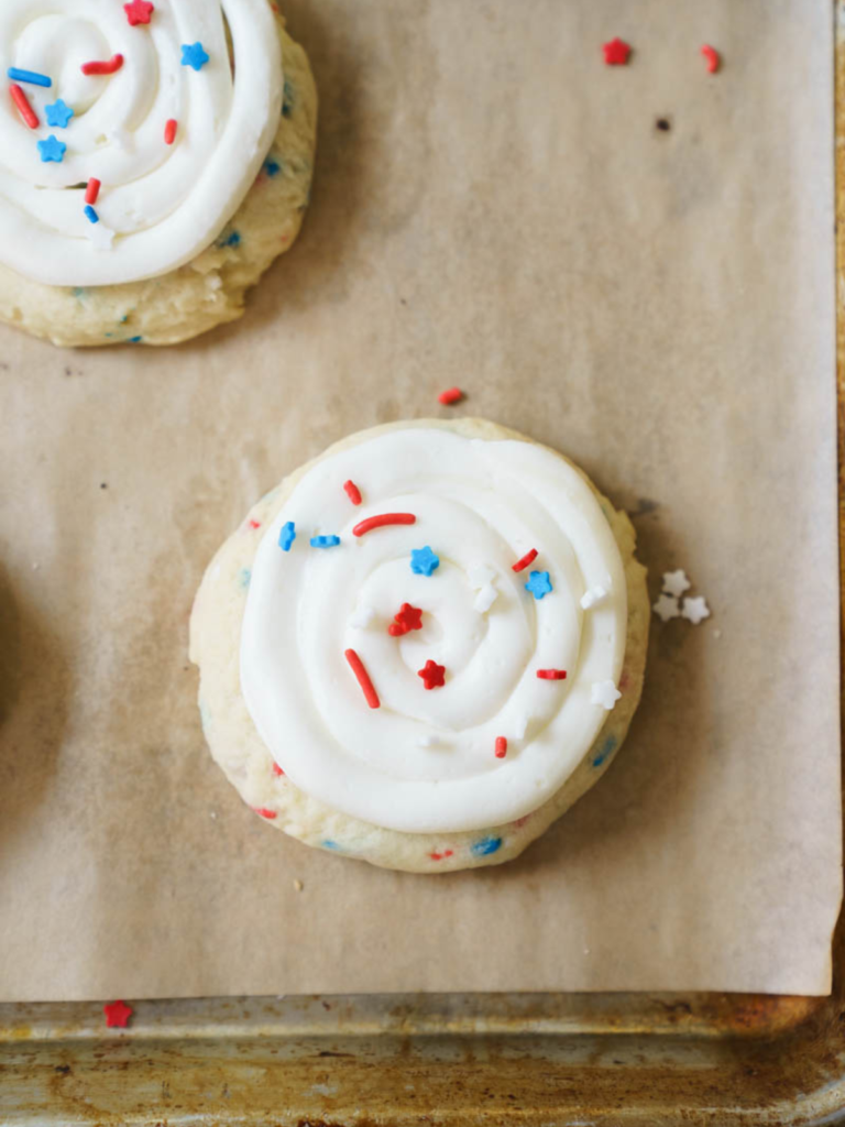 Patriotic Frosted Sugar Cookies