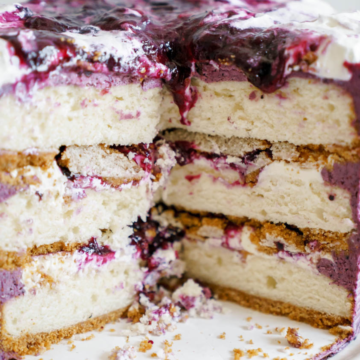 blueberry cheesecake cake