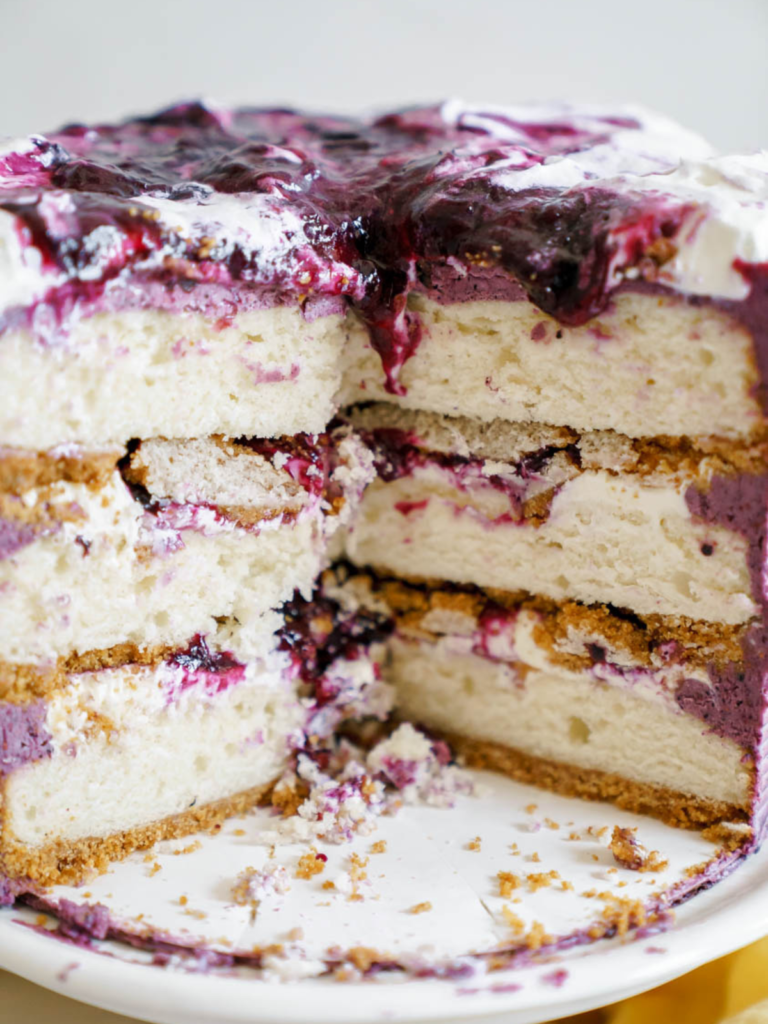 blueberry cheesecake cake