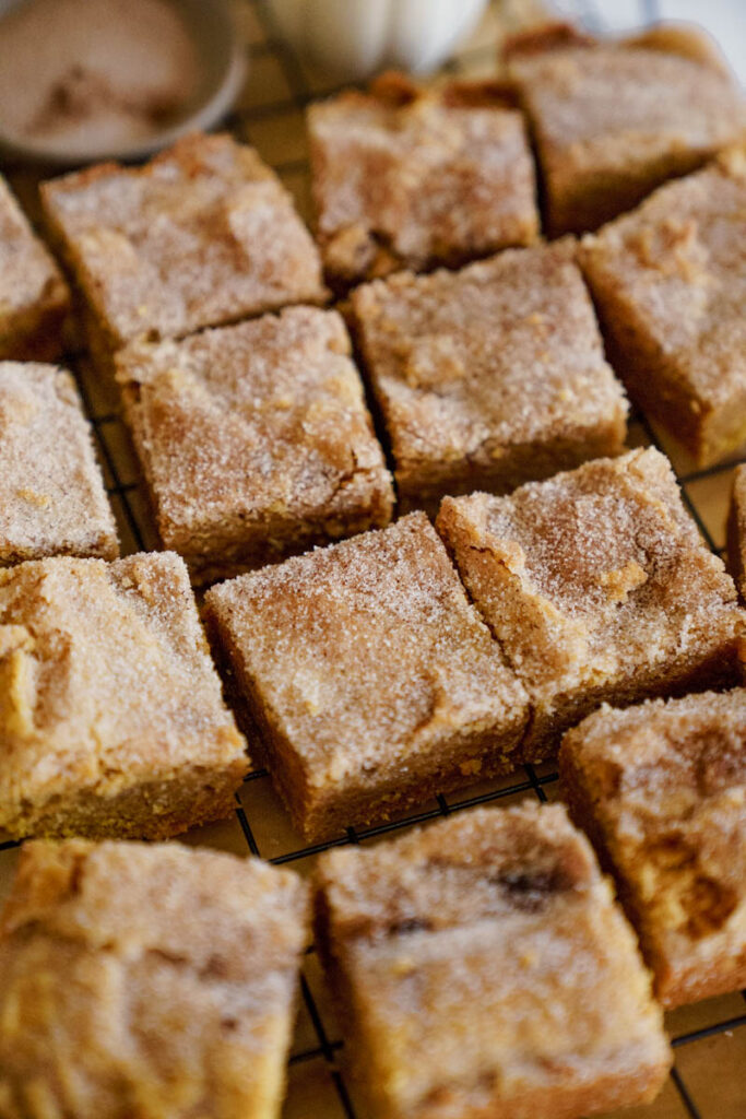 Pumpkin Snickerdoodle Blondies