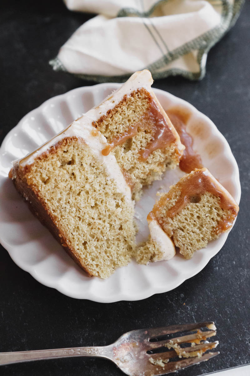 Pumpkin Chai Latte Cake – Basil and Buttercream