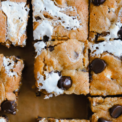 Pumpkin Marshmallow Blondies