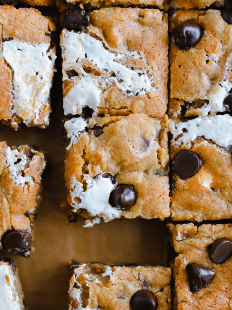 Pumpkin Marshmallow Blondies