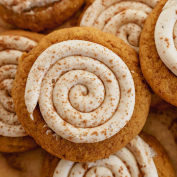 Frosted pumpkin Sugar cookie