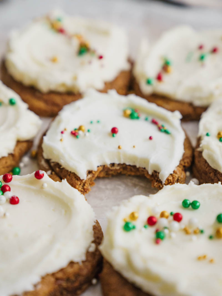 Frosted Gingerbread Cookies