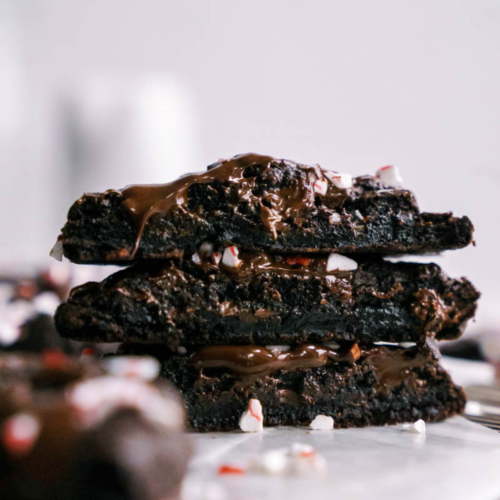 double chocolate peppermint cookies