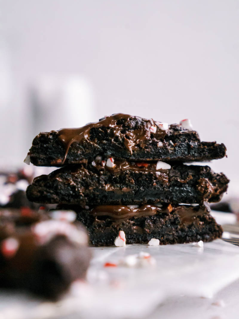 double chocolate peppermint cookies