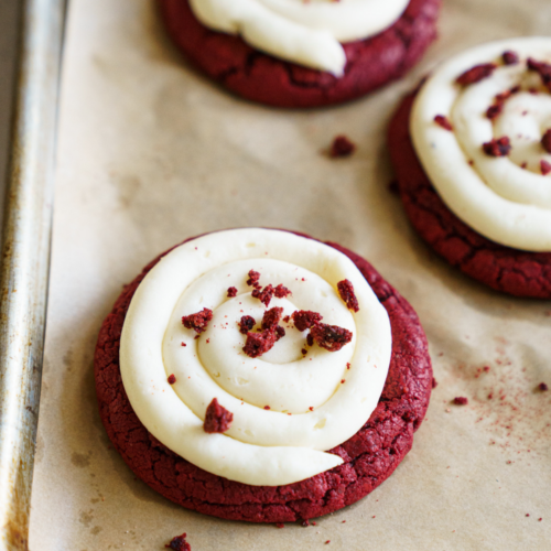 Red Velvet Crumbl Cookie