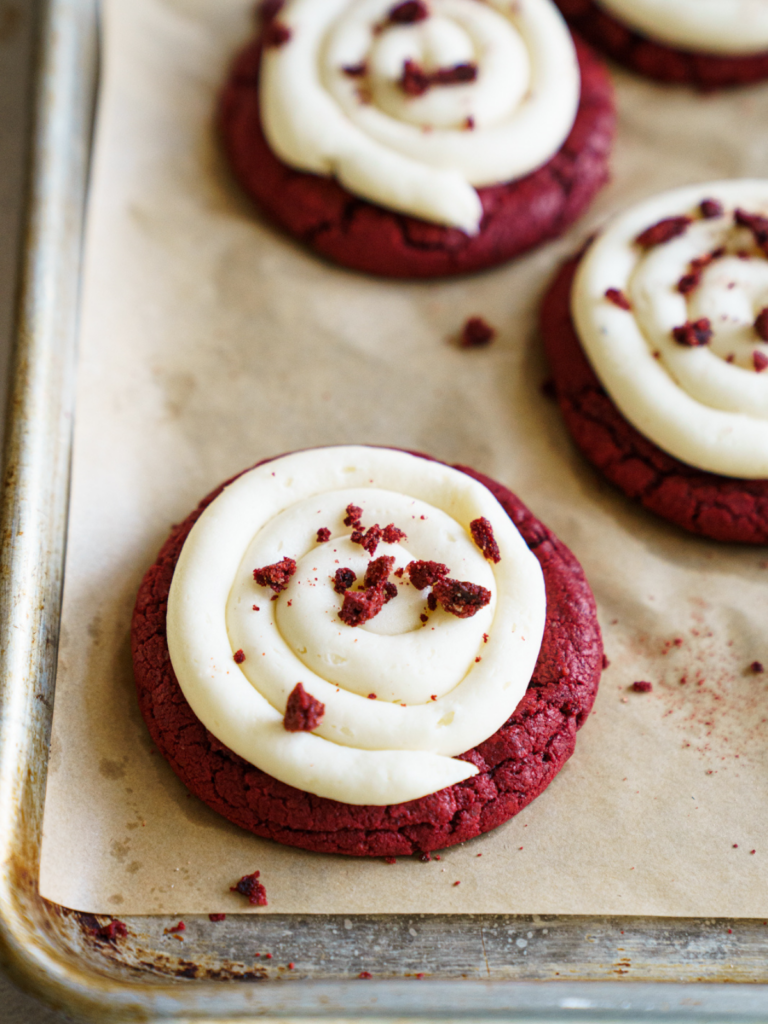 Red Velvet Crumbl Cookie