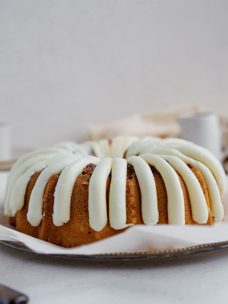 White Chocolate Raspberry Bundt Cake