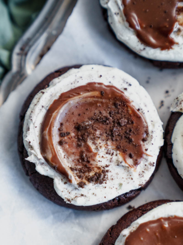 Frosted Grasshopper Cookies