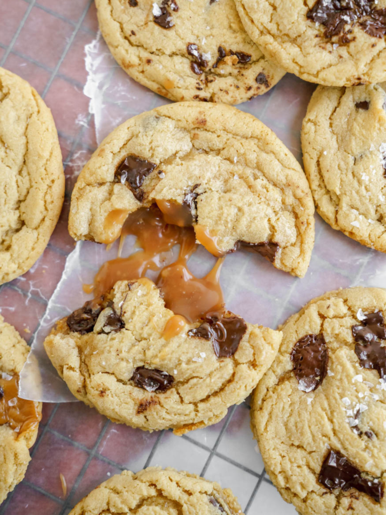 caramel chocolate chip cookies