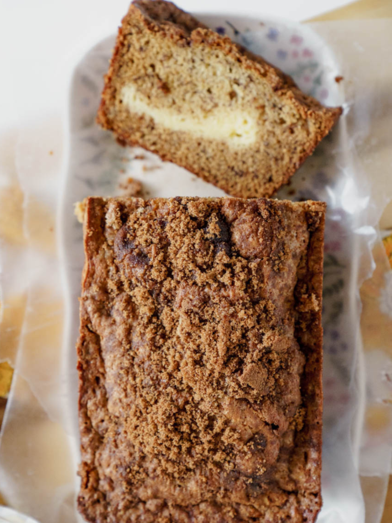 Cheesecake Banana Bread