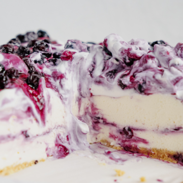 No Bake Blueberry Cheesecake