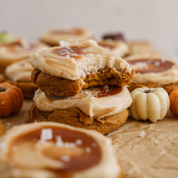 pumpkin caramel cookies