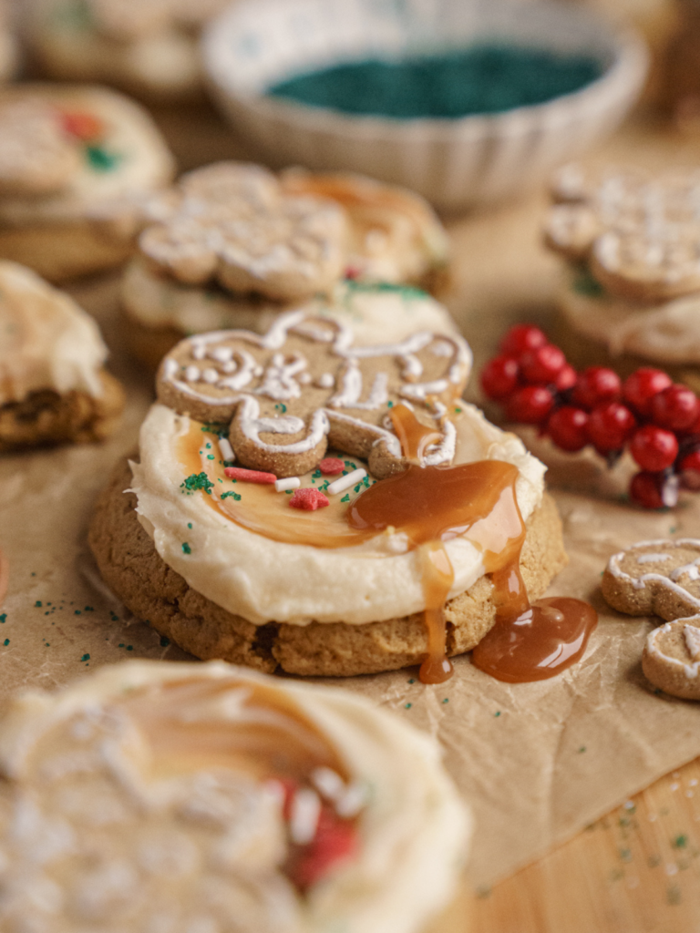 Caramel Gingerbread Cookies