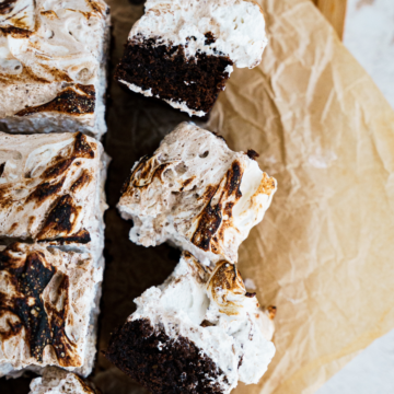 Hot chocolate brownies