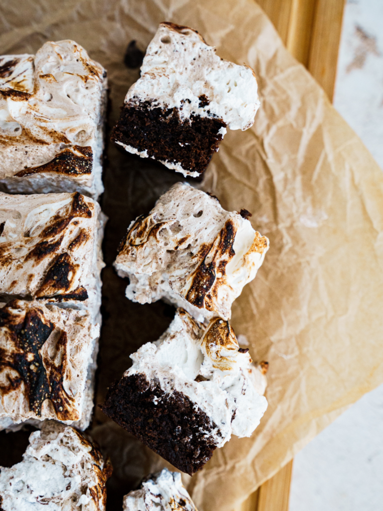 Hot chocolate brownies