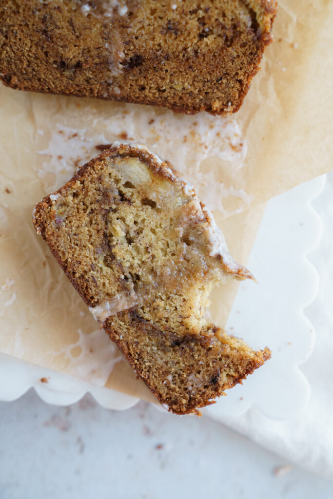 Brown Butter Cinnamon Swirl Banana Bread