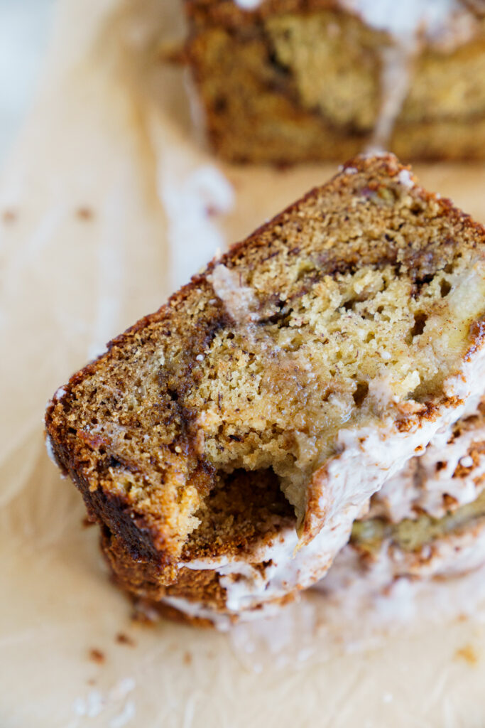 Brown Butter Cinnamon Swirl Banana Bread