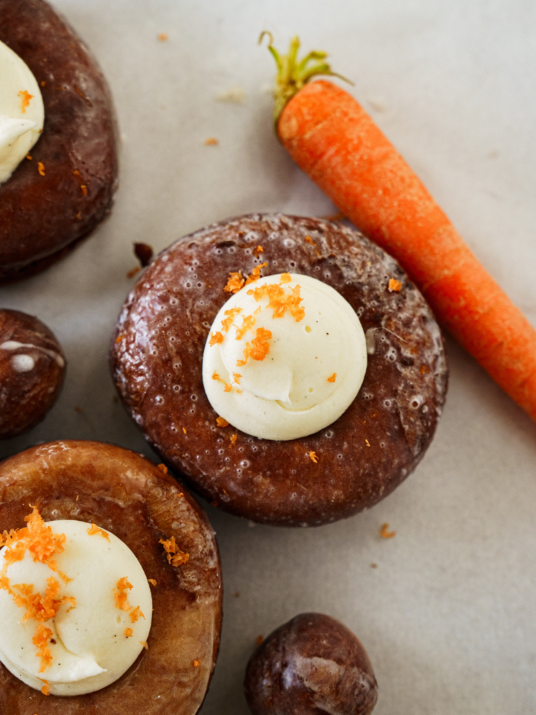 Carrot Cake Brioche Donuts Recipe, Fried - Cake Babe